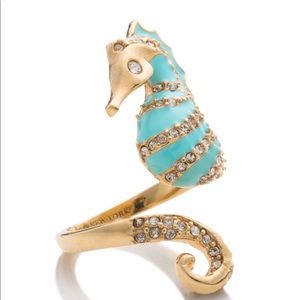 Kate Spade Paradise Found Seahorse Ring sz 7